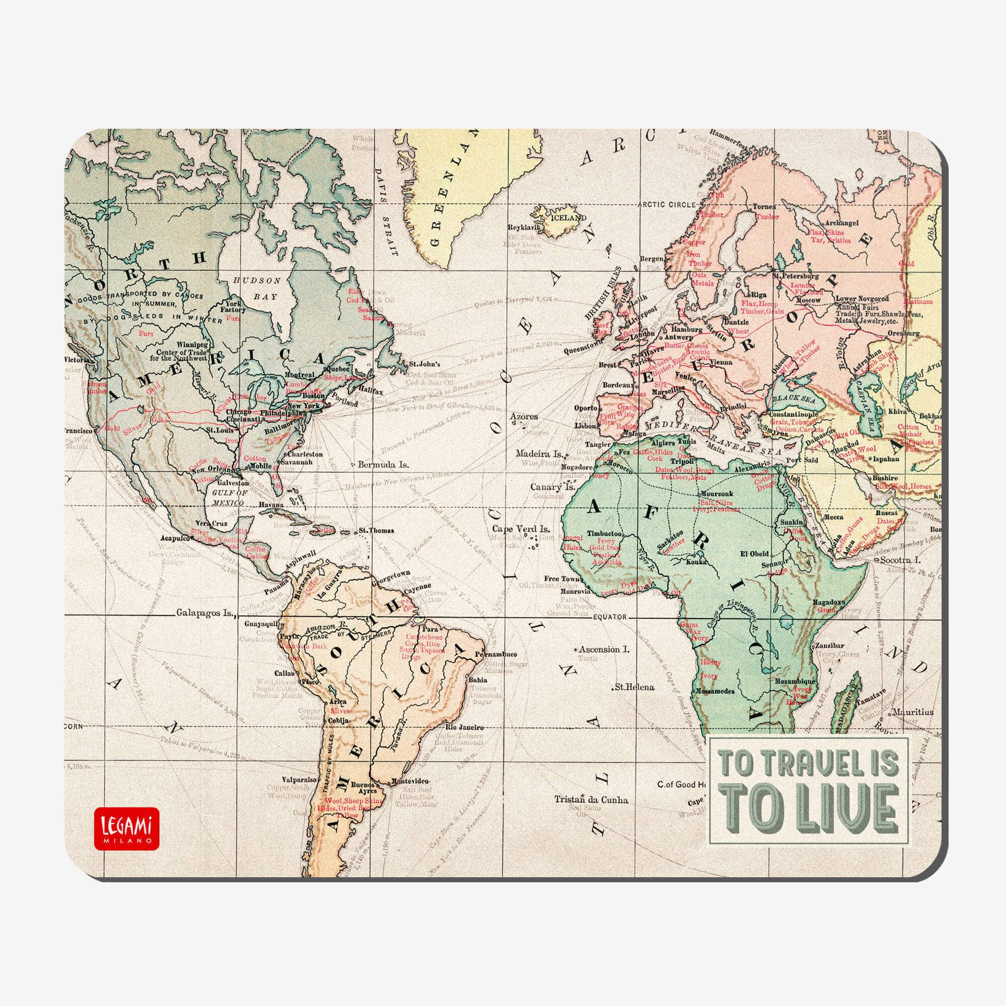 Map - Tapis de souris Legami